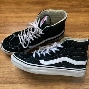Black high top Vans